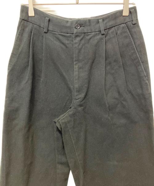 COMME des GARCONS HOMME（コムデギャルソン オム）COMME des GARCONS HOMME (コムデギャルソン オム) ワイドタックパンツ ブラック サイズ:Mの古着・服飾アイテム