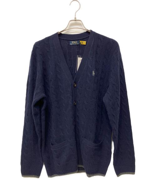POLO RALPH LAUREN（ポロ・ラルフローレン）POLO RALPH LAUREN (ポロ・ラルフローレン) 厚手カーディガン ネイビー サイズ:L 未使用品の古着・服飾アイテム
