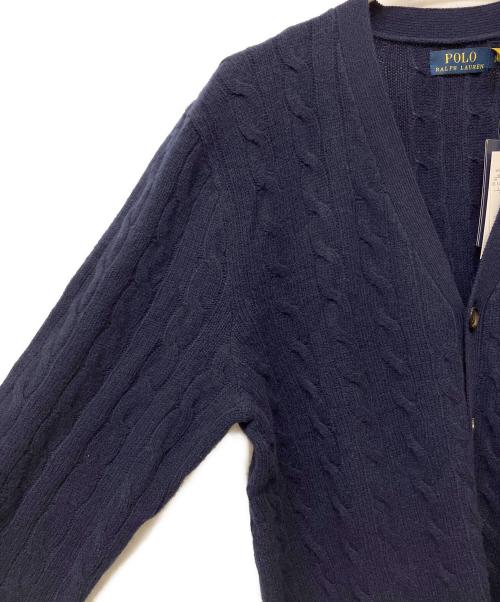 POLO RALPH LAUREN（ポロ・ラルフローレン）POLO RALPH LAUREN (ポロ・ラルフローレン) 厚手カーディガン ネイビー サイズ:L 未使用品の古着・服飾アイテム