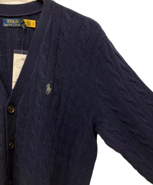 POLO RALPH LAUREN（ポロ・ラルフローレン）POLO RALPH LAUREN (ポロ・ラルフローレン) 厚手カーディガン ネイビー サイズ:L 未使用品の古着・服飾アイテム