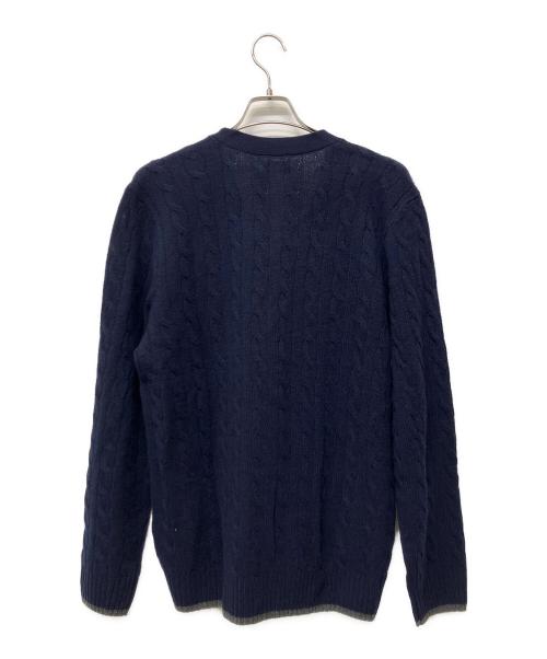 POLO RALPH LAUREN（ポロ・ラルフローレン）POLO RALPH LAUREN (ポロ・ラルフローレン) 厚手カーディガン ネイビー サイズ:L 未使用品の古着・服飾アイテム