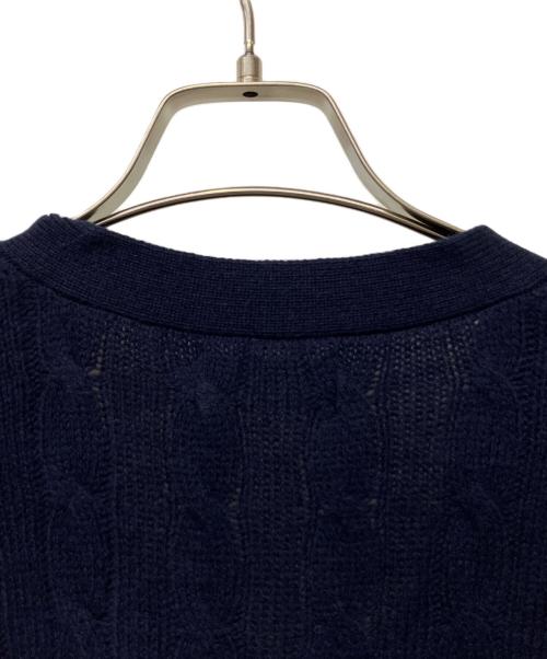 POLO RALPH LAUREN（ポロ・ラルフローレン）POLO RALPH LAUREN (ポロ・ラルフローレン) 厚手カーディガン ネイビー サイズ:L 未使用品の古着・服飾アイテム