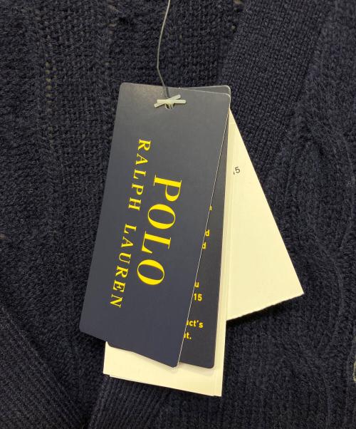 POLO RALPH LAUREN（ポロ・ラルフローレン）POLO RALPH LAUREN (ポロ・ラルフローレン) 厚手カーディガン ネイビー サイズ:L 未使用品の古着・服飾アイテム