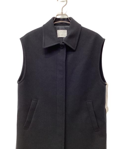 CAFUNE（カフネ）CAFUNE (カフネ) レギュラーカラージレロングコート ブラック サイズ:38 未使用品の古着・服飾アイテム