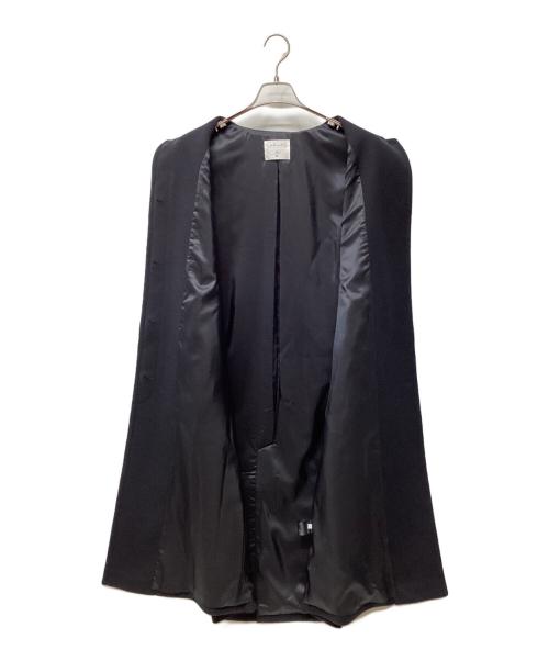 CAFUNE（カフネ）CAFUNE (カフネ) レギュラーカラージレロングコート ブラック サイズ:38 未使用品の古着・服飾アイテム
