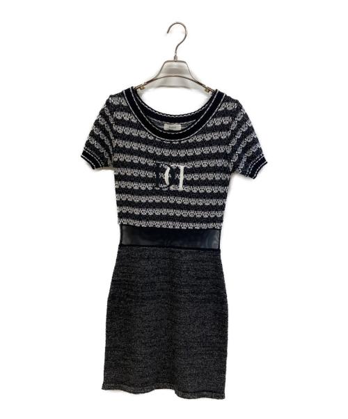 darich（ダーリッチ）darich (ダーリッチ) ニットワンピース ブラック サイズ:Freeの古着・服飾アイテム