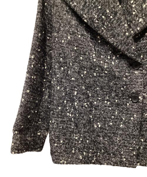 ROPE（ロペ）ROPE (ロペ) ツイードショートコート ブラック×ホワイト サイズ:36の古着・服飾アイテム
