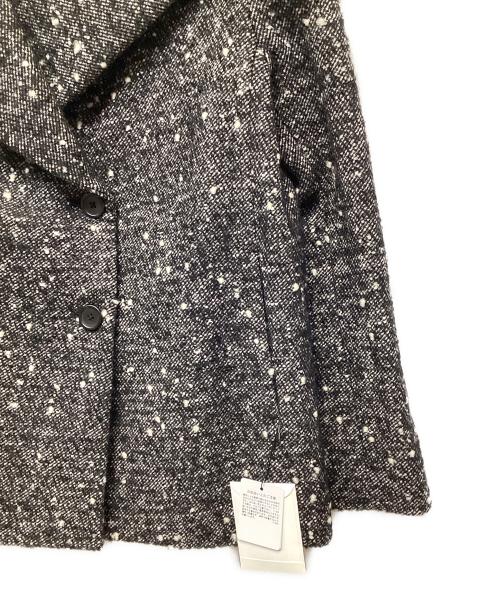 ROPE（ロペ）ROPE (ロペ) ツイードショートコート ブラック×ホワイト サイズ:36の古着・服飾アイテム