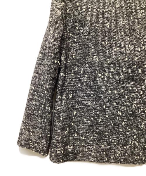 ROPE（ロペ）ROPE (ロペ) ツイードショートコート ブラック×ホワイト サイズ:36の古着・服飾アイテム