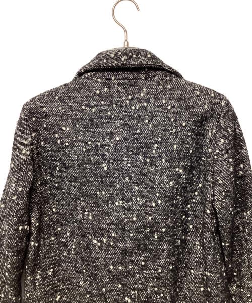 ROPE（ロペ）ROPE (ロペ) ツイードショートコート ブラック×ホワイト サイズ:36の古着・服飾アイテム