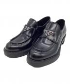 ）の古着「チョコレート ブラッシュドレザーローファー」｜ブラック