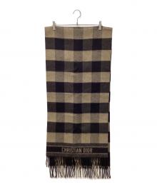 Christian Dior（クリスチャン ディオール）の古着「マフラー」｜ブラック×ブラウン