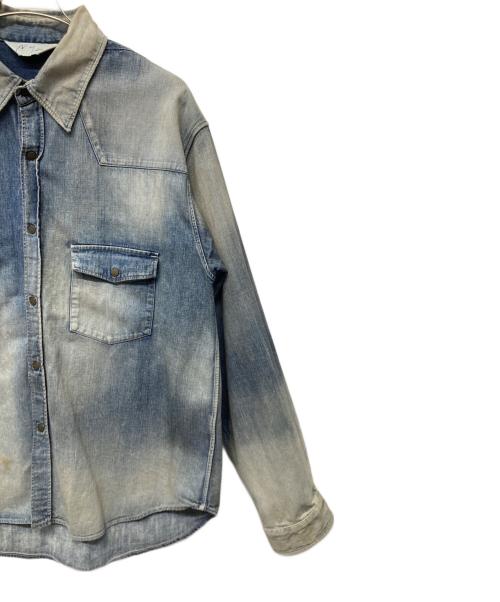 ANCELLM（アンセルム）ANCELLM (アンセルム) DENIM WESTERN SHIRT ブルー サイズ:2の古着・服飾アイテム