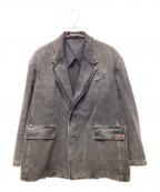 DIESELディーゼル）の古着「シングルブレステッドブレザー」｜ブラック