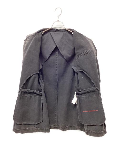 DIESEL（ディーゼル）DIESEL (ディーゼル) シングルブレステッドブレザー ブラック サイズ:Mの古着・服飾アイテム
