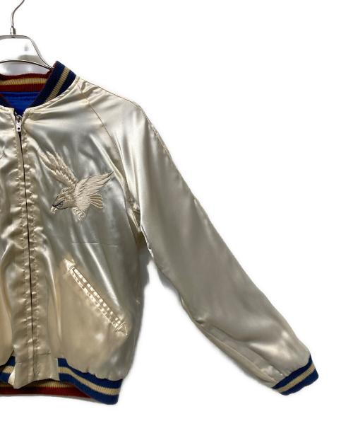 TAILER TOYO（テーラートウヨウ）TAILER TOYO (テーラートウヨウ) リバーシブルスカジャン ブルー×ホワイト サイズ:Sの古着・服飾アイテム