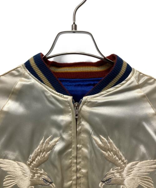 TAILER TOYO（テーラートウヨウ）TAILER TOYO (テーラートウヨウ) リバーシブルスカジャン ブルー×ホワイト サイズ:Sの古着・服飾アイテム