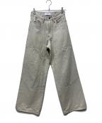 SUGARHILLシュガーヒル）の古着「WESTERN DOUBLE KNEE PANTS WIDE CUT」｜ホワイト
