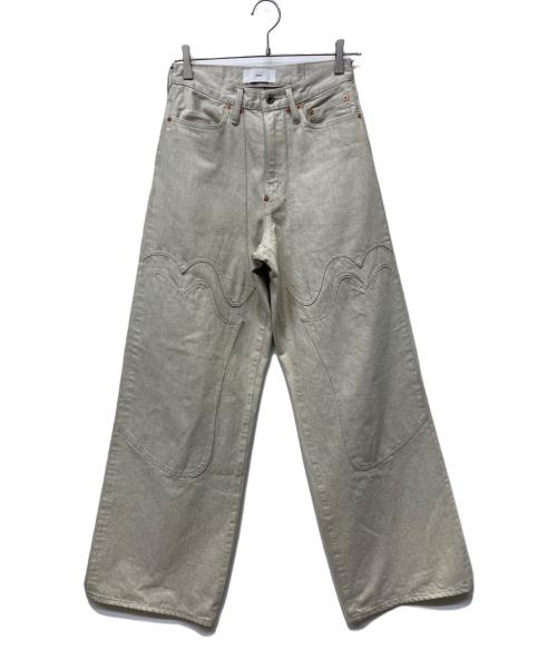 SUGARHILL（シュガーヒル）SUGARHILL (シュガーヒル) WESTERN DOUBLE KNEE PANTS WIDE CUT ホワイト サイズ:28の古着・服飾アイテム