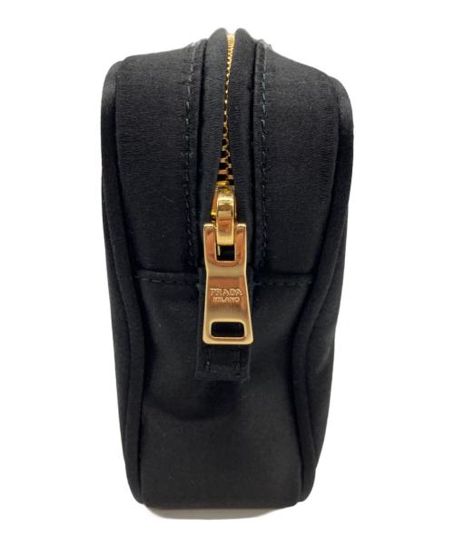 PRADA（プラダ）PRADA (プラダ) シルクサテンジュエリーポーチ ブラックの古着・服飾アイテム