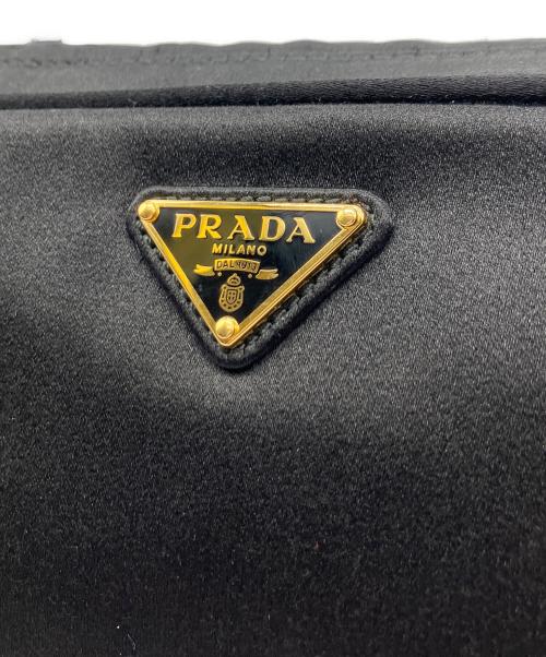 PRADA（プラダ）PRADA (プラダ) シルクサテンジュエリーポーチ ブラックの古着・服飾アイテム