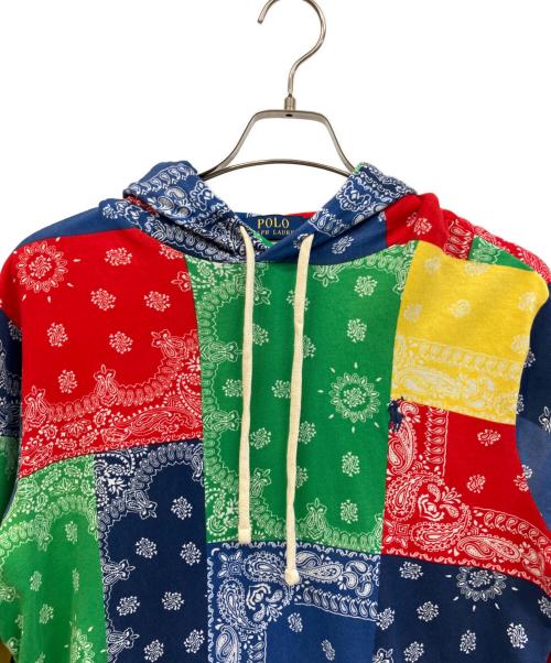 POLO RALPH LAUREN（ポロ・ラルフローレン）POLO RALPH LAUREN (ポロ・ラルフローレン) パーカー PATCHWORK PRINT HOODIE ARCHIVAL BANDANA マルチカラー サイズ:Mの古着・服飾アイテム