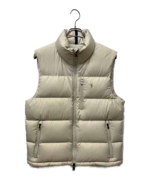 POLO RALPH LAUREN（ポロ・ラルフローレン）POLO RALPH LAUREN (ポロ・ラルフローレン) ダウンベスト ベージュ サイズ:Mの古着・服飾アイテム