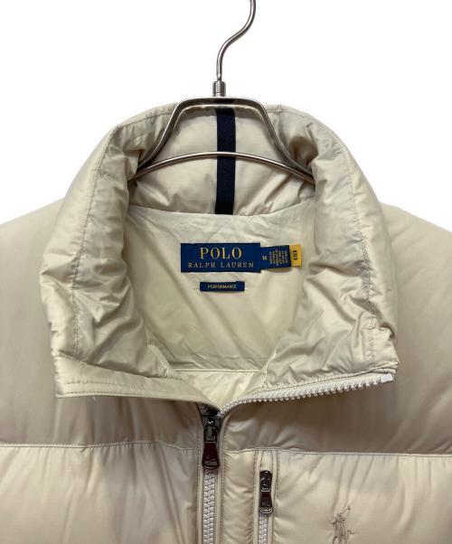 POLO RALPH LAUREN（ポロ・ラルフローレン）POLO RALPH LAUREN (ポロ・ラルフローレン) ダウンベスト ベージュ サイズ:Mの古着・服飾アイテム