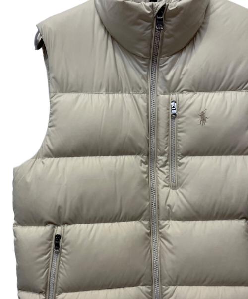 POLO RALPH LAUREN（ポロ・ラルフローレン）POLO RALPH LAUREN (ポロ・ラルフローレン) ダウンベスト ベージュ サイズ:Mの古着・服飾アイテム