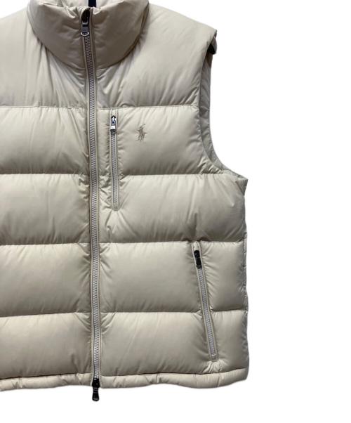 POLO RALPH LAUREN（ポロ・ラルフローレン）POLO RALPH LAUREN (ポロ・ラルフローレン) ダウンベスト ベージュ サイズ:Mの古着・服飾アイテム
