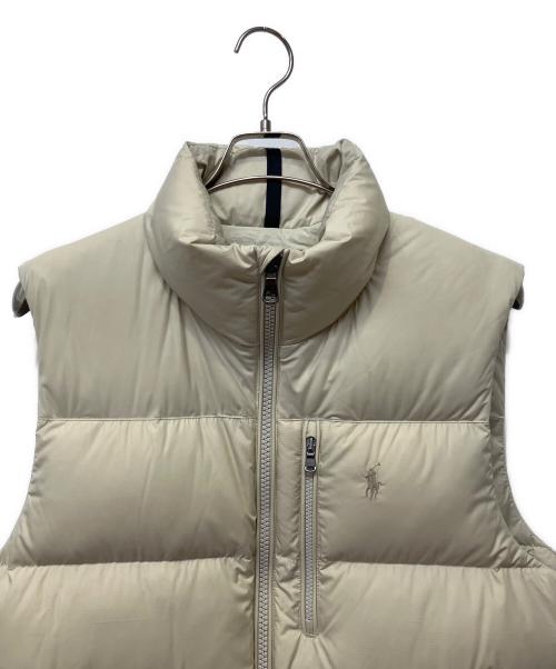 POLO RALPH LAUREN（ポロ・ラルフローレン）POLO RALPH LAUREN (ポロ・ラルフローレン) ダウンベスト ベージュ サイズ:Mの古着・服飾アイテム