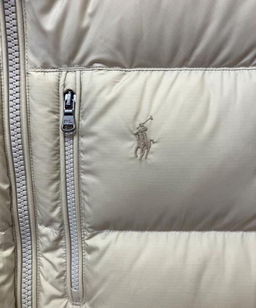 POLO RALPH LAUREN（ポロ・ラルフローレン）POLO RALPH LAUREN (ポロ・ラルフローレン) ダウンベスト ベージュ サイズ:Mの古着・服飾アイテム