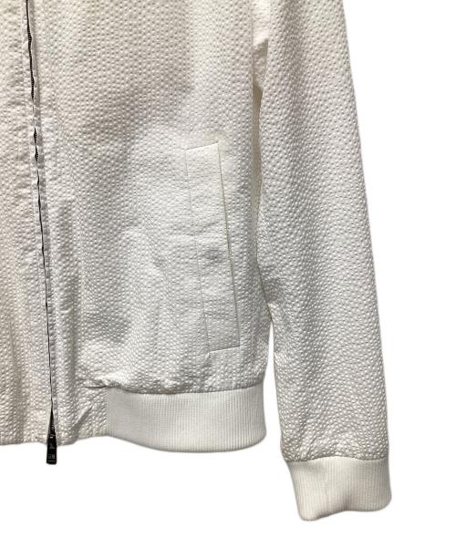 HUGO BOSS（ヒューゴ ボス）HUGO BOSS (ヒューゴ ボス) ブルゾン ホワイト サイズ:UK48の古着・服飾アイテム