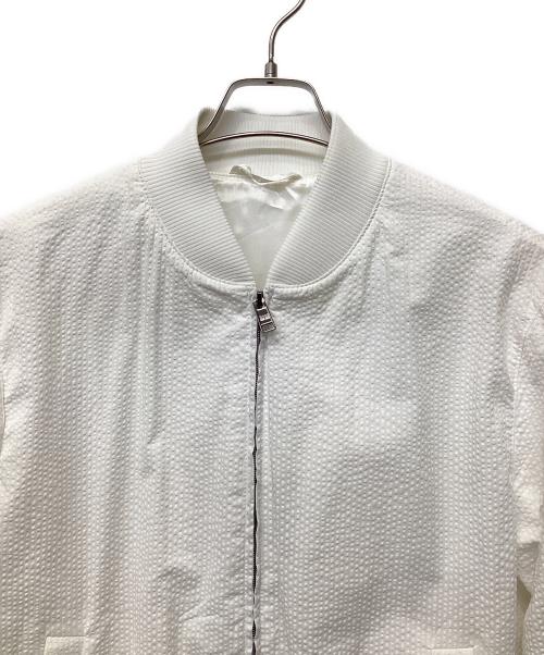 HUGO BOSS（ヒューゴ ボス）HUGO BOSS (ヒューゴ ボス) ブルゾン ホワイト サイズ:UK48の古着・服飾アイテム