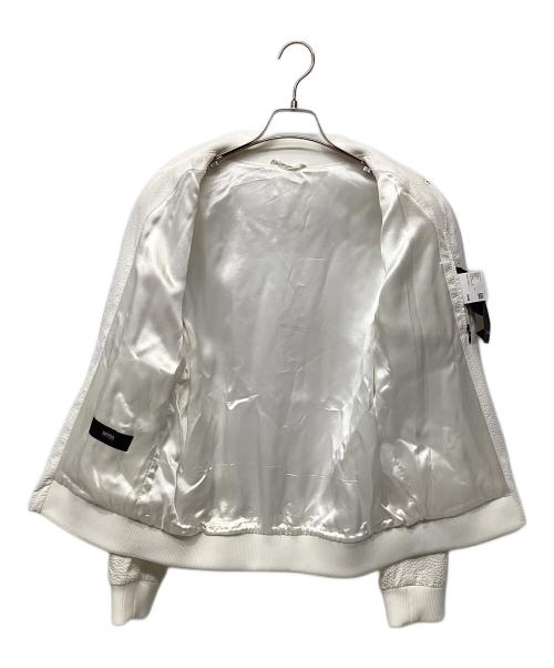 HUGO BOSS（ヒューゴ ボス）HUGO BOSS (ヒューゴ ボス) ブルゾン ホワイト サイズ:UK48の古着・服飾アイテム