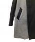 1piu1uguale3 (ウノピュウノウグァーレトレ) CRAZY WRAP COAT ブラック×グレー サイズ:4：60000円