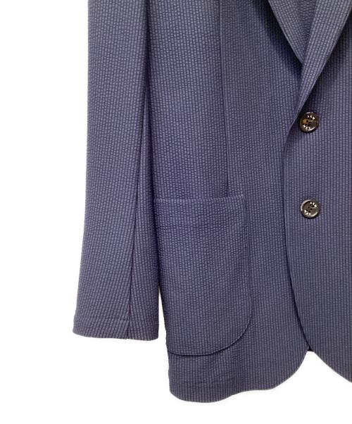 AKM（エーケーエム）AKM (エーケーエム) TORICOT SUCKER SWING EASY JACKET ネイビー サイズ:Lの古着・服飾アイテム