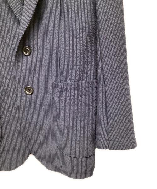 AKM（エーケーエム）AKM (エーケーエム) TORICOT SUCKER SWING EASY JACKET ネイビー サイズ:Lの古着・服飾アイテム