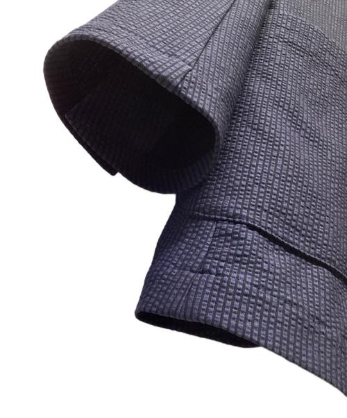 AKM（エーケーエム）AKM (エーケーエム) TORICOT SUCKER SWING EASY JACKET ネイビー サイズ:Lの古着・服飾アイテム