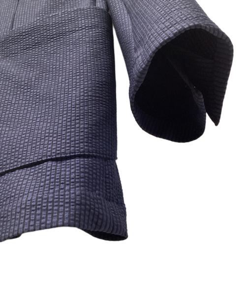 AKM（エーケーエム）AKM (エーケーエム) TORICOT SUCKER SWING EASY JACKET ネイビー サイズ:Lの古着・服飾アイテム