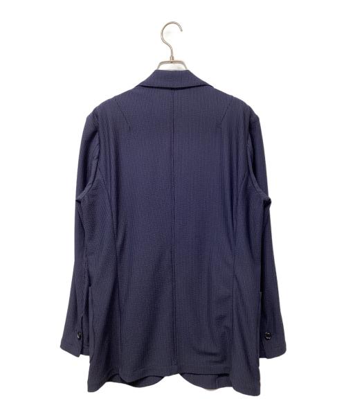 AKM（エーケーエム）AKM (エーケーエム) TORICOT SUCKER SWING EASY JACKET ネイビー サイズ:Lの古着・服飾アイテム