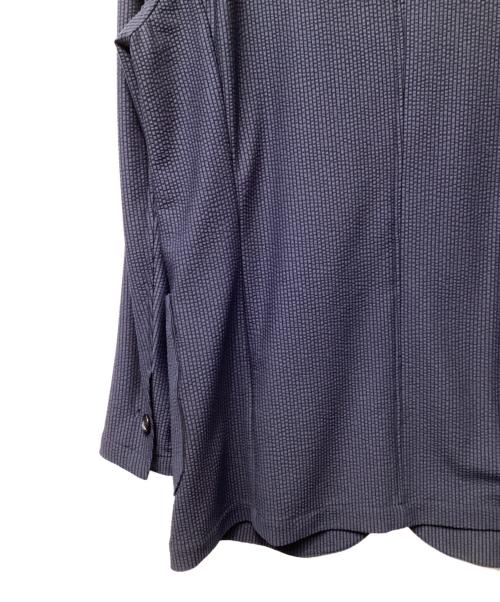 AKM（エーケーエム）AKM (エーケーエム) TORICOT SUCKER SWING EASY JACKET ネイビー サイズ:Lの古着・服飾アイテム