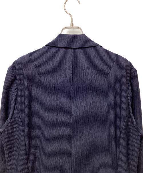 AKM（エーケーエム）AKM (エーケーエム) TORICOT SUCKER SWING EASY JACKET ネイビー サイズ:Lの古着・服飾アイテム