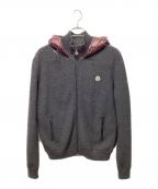 MONCLERモンクレール）の古着「ダウンジャケット」｜ボルドー×グレー