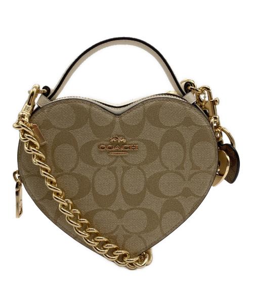 COACH（コーチ）COACH (コーチ) チェーンワンショルダーバッグ ベージュの古着・服飾アイテム