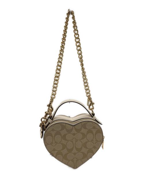 COACH（コーチ）COACH (コーチ) チェーンワンショルダーバッグ ベージュの古着・服飾アイテム