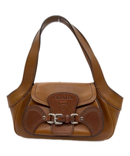 PRADA（プラダ）PRADA (プラダ) ショルダーバッグ ブラウンの古着・服飾アイテム