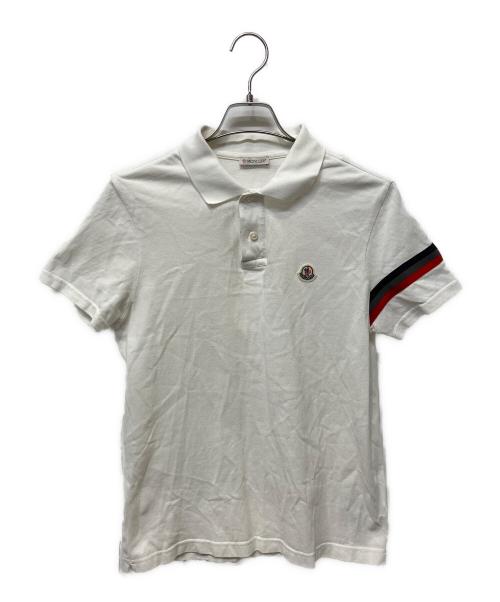 MONCLER（モンクレール）MONCLER (モンクレール) ポロシャツ ホワイト サイズ:Ｓの古着・服飾アイテム