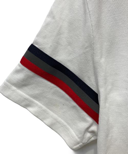 MONCLER（モンクレール）MONCLER (モンクレール) ポロシャツ ホワイト サイズ:Ｓの古着・服飾アイテム