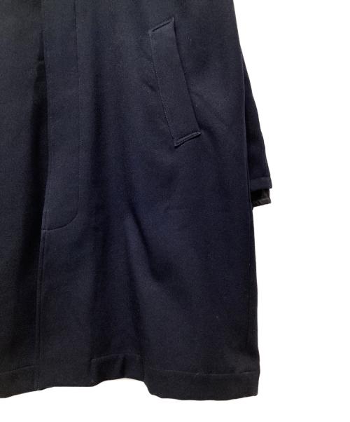 YSTRDY'S TMRRW（イエスタデイズトゥモロウ）YSTRDY'S TMRRW (イエスタデイズトゥモロウ) WOOLLY TWILL PATRASCHE COA ネイビー サイズ:Mの古着・服飾アイテム